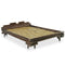 Aki Kagu -  Bed Frame Dark Brown Bamboo 140x200 cm